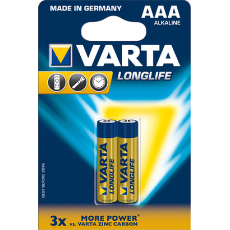 Батарейки Varta longlife AAA (2шт)