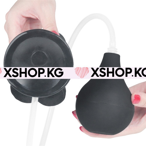 Афрофаллоимитатор на присоске с семяизвержением "Squirt extreme" 9,0" 