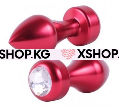 Анальная пробка "Aluminium Diamond's", 8 см