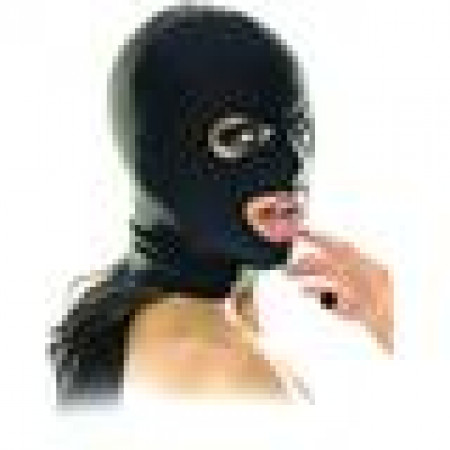 Маска из спандекса с прорезями для глаз и рта 