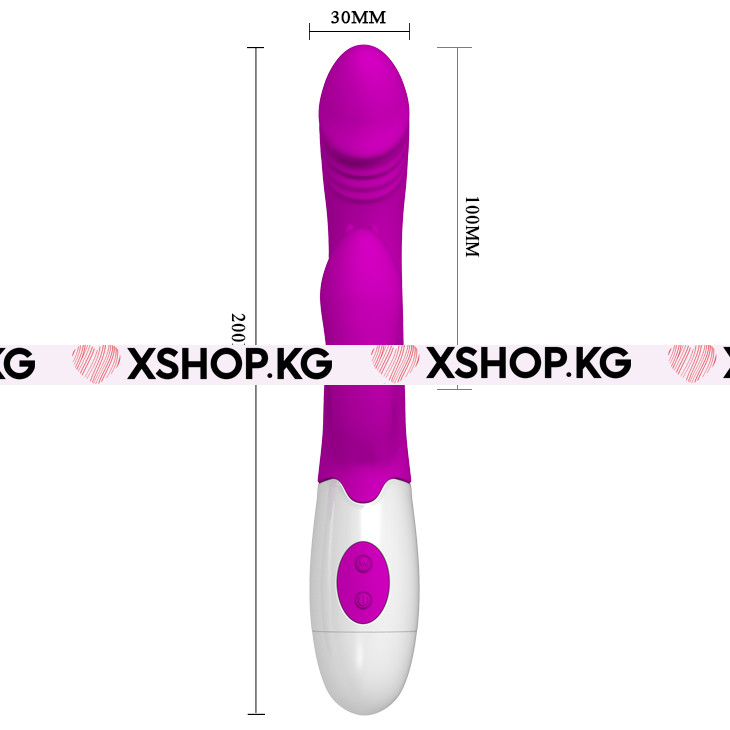 Вибратор на батарейках с клиторальной стимуляцией "Pretty Love Andre"