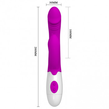 Вибратор на батарейках с клиторальной стимуляцией "Pretty Love Andre"