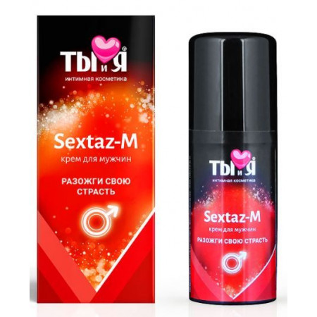 Крем для мужчин с возбуждающим эффектом "Sextaz M", 20 г