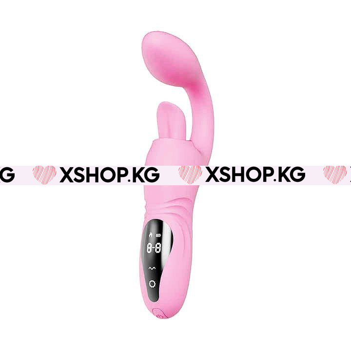 Гибкий вибратор для точки G c клиторальной стимуляцией "Sweet Tongue"