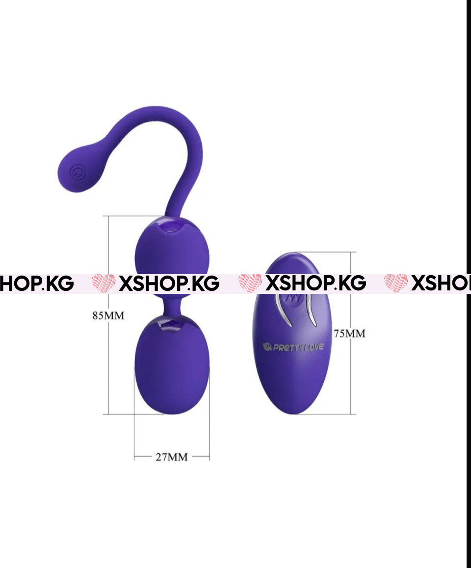 Вагинальные шарики с пультом управления "Pretty Love Willie Youth"