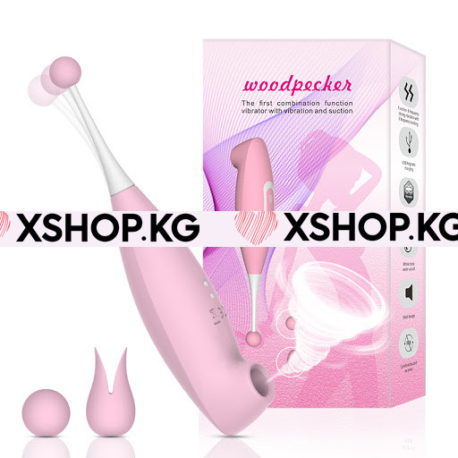 Вакуумный вибростимулятор с насадками "Woodpecker"