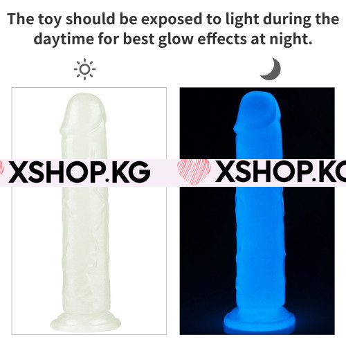 Фаллоимитатор светящийся без мошонки "Play Lumino" 8,0" 