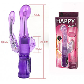Вибратор для двойного проникновения "Happy Angel" 