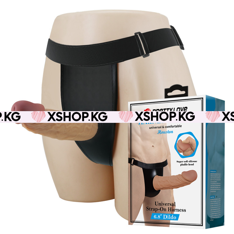 Мужской страпон "Pretty Love Houston" 6,8"