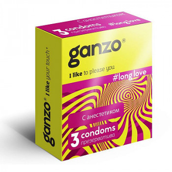 Презервативы "Ganzo", 3 шт
