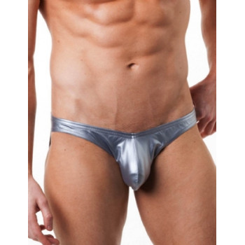 Серебристые мужские плавки MP004