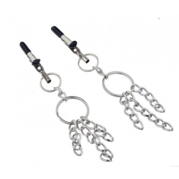 Зажимы на соски Yeain SMRJ05 "Кольцо с цепочками"