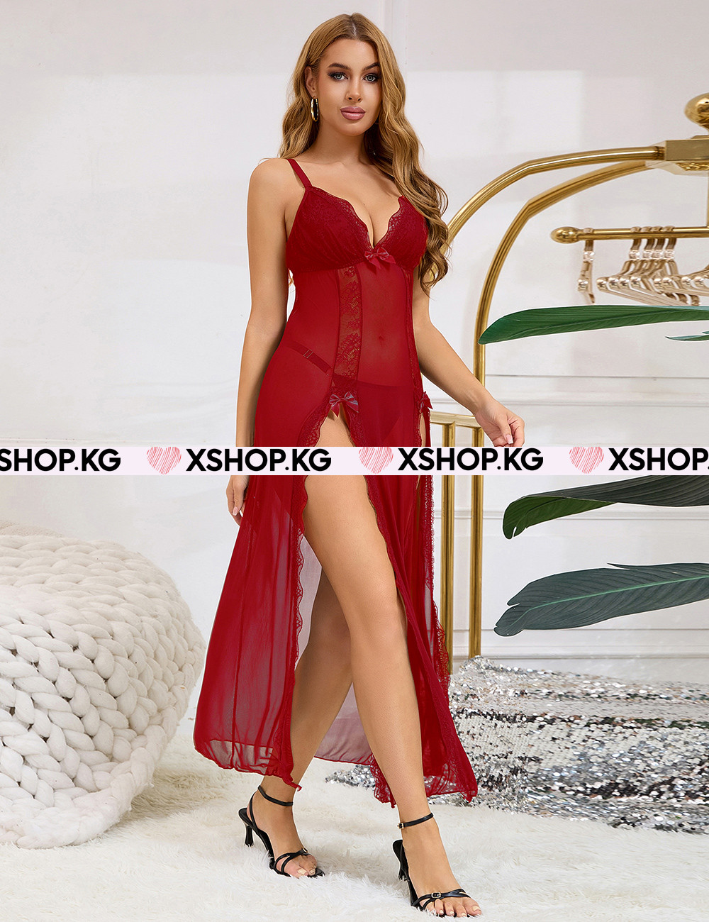 Сексуальный пеньюар с вырезами R82062