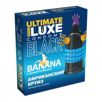 Презервативы с усиками и шариками "Luxe Black Ultimate"