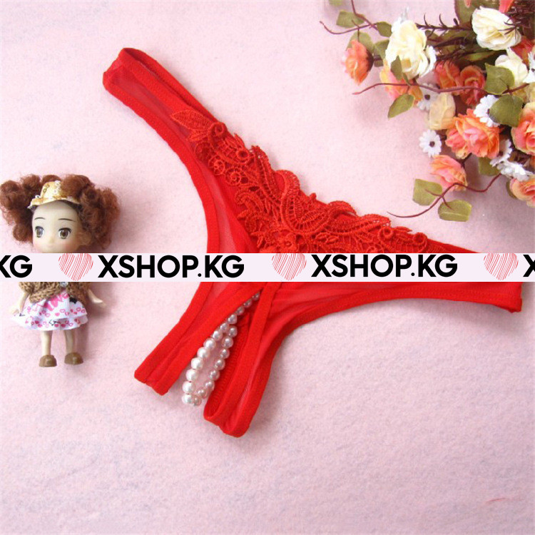 Стринги с жемчужинами