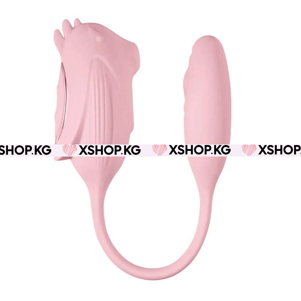 Нагревающийся вибростимулятор 2 в 1 с вакуумной стимуляцией клитора "Spirit Bird"