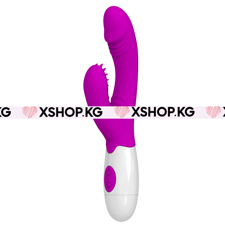 Вибратор на батарейках с клиторальной стимуляцией "Pretty Love Andre"