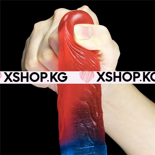 Цветной фаллоимитатор на присоске без мошонки "Dazzle Studs" 7,5" б/в