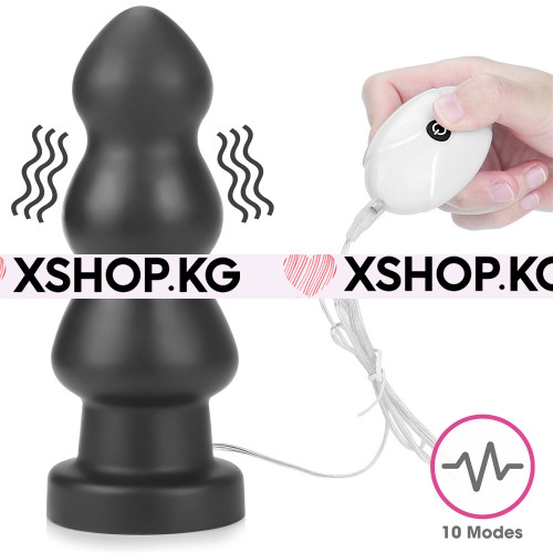 Огромный анальный плаг с вибрацией "King Sized Vibrating Anal Rigger" 7,8"