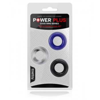 Набор колец "Power Plus", 3шт. разноцветные