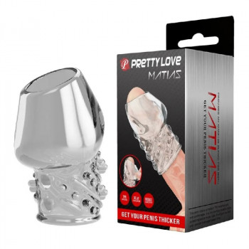 Рифленая Насадка на головку члена "Pretty Love Matias"
