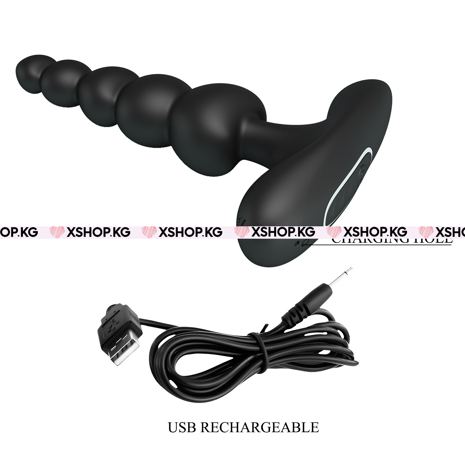 Анальный стимулятор в виде елочки с вибрацией "Pretty Love Corban"