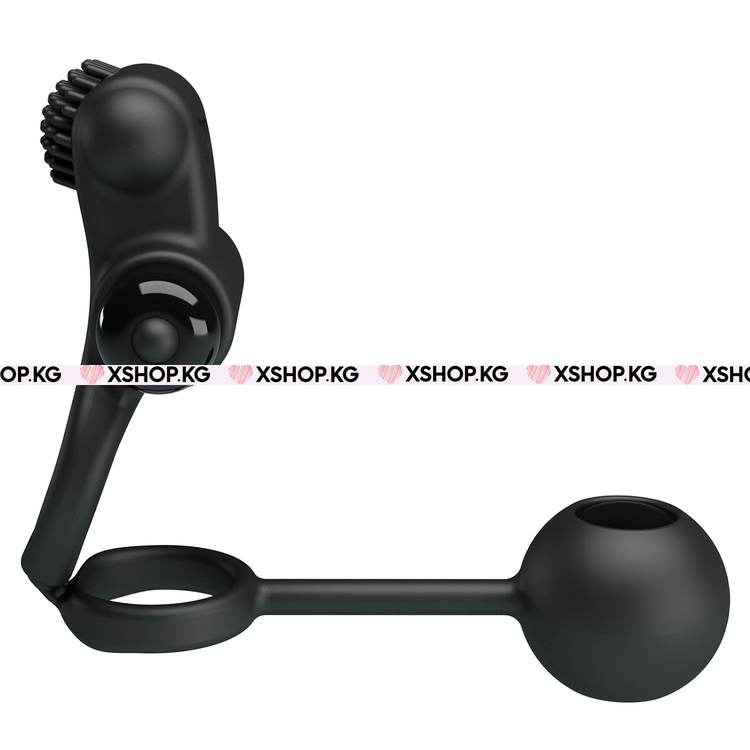 Эрекционное виброкольцо на член и анальный стимулятор в виде шарика "Pretty Love Penis sleeve 4"