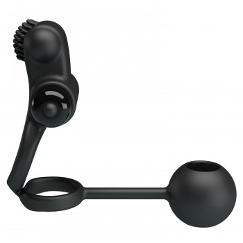 Эрекционное виброкольцо на член и анальный стимулятор в виде шарика "Pretty Love Penis sleeve 4"