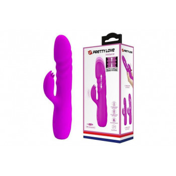 Перезаряжаемый Вибратор с толчковыми движениями и стимуляцией клитора "Pretty Love Melanie"