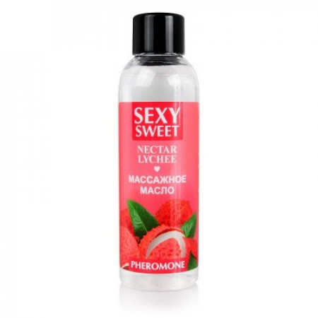 Массажное масло с феромонами "Sexy Sweet Nectar Lychee", 75 мл